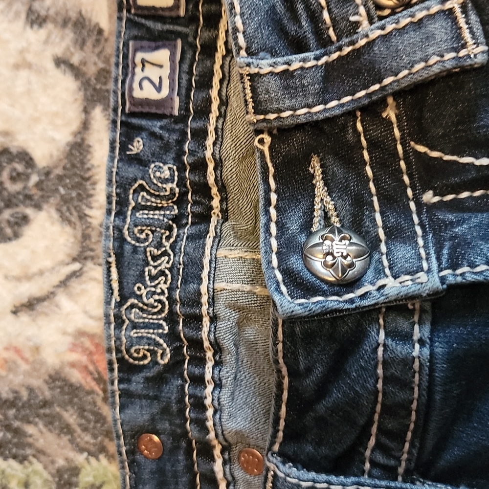 Miss Me denim jeans. Blue size 27.  Womens JP7212S